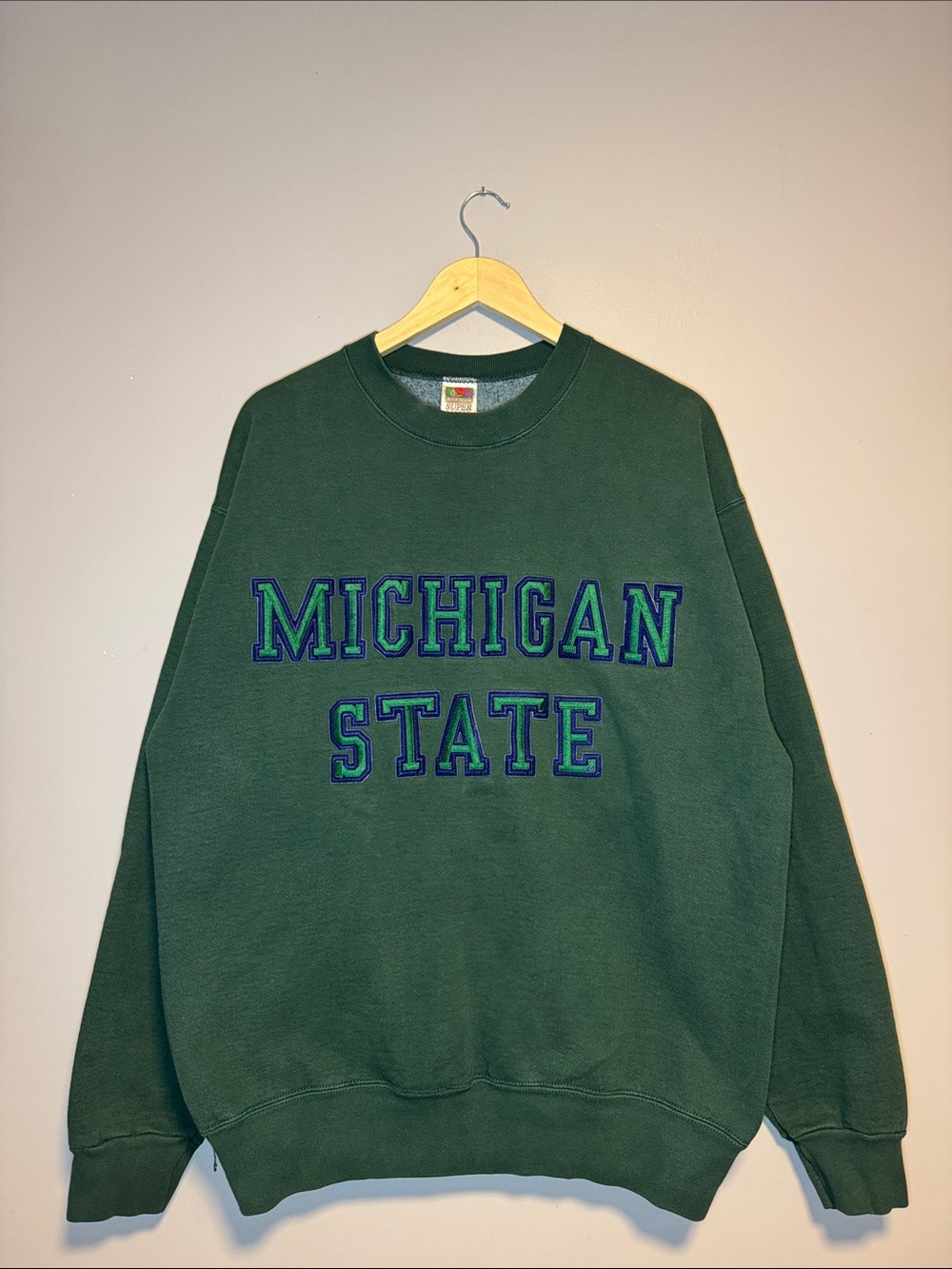 Vintage Michigan State Crewneck / 90s / XL